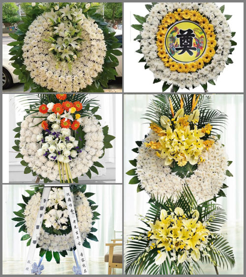 山东青岛黄岛区大村镇前尧村花圈速递